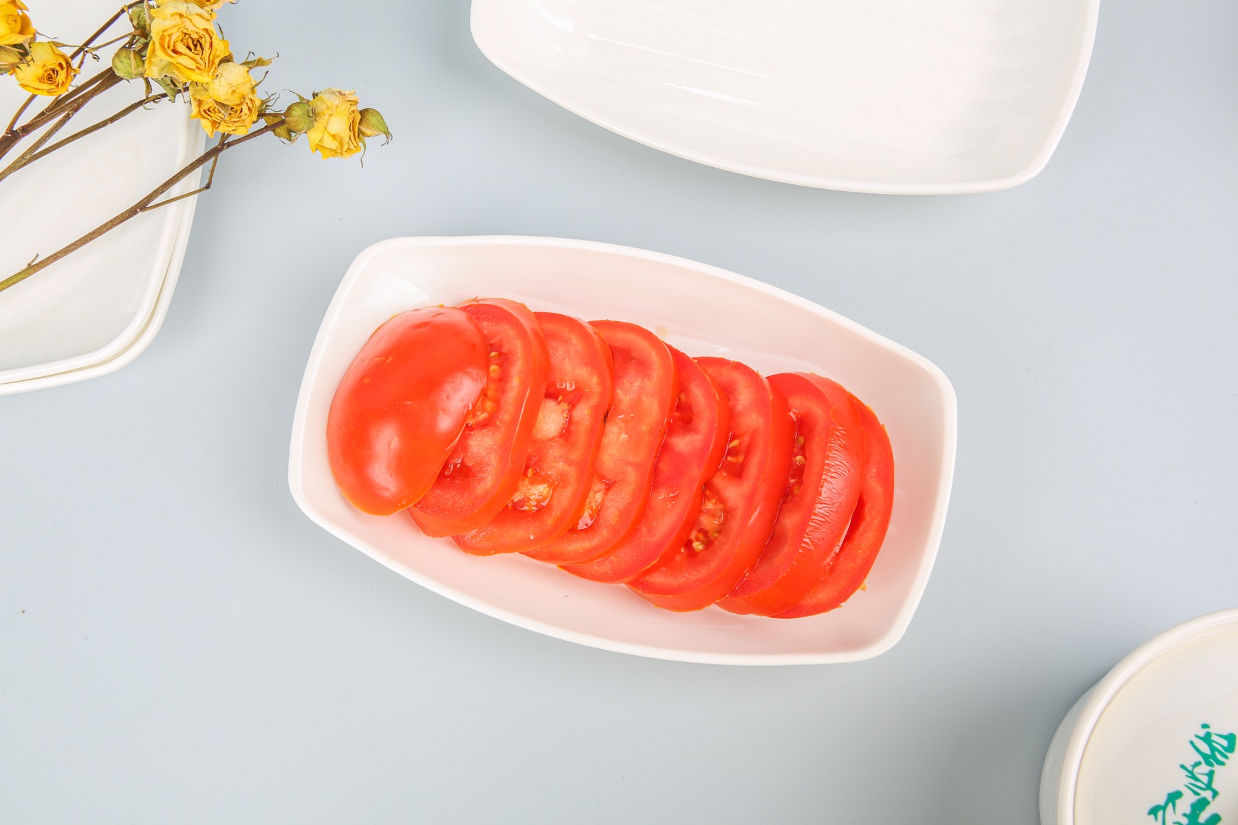 Tableware in a commercial dining application