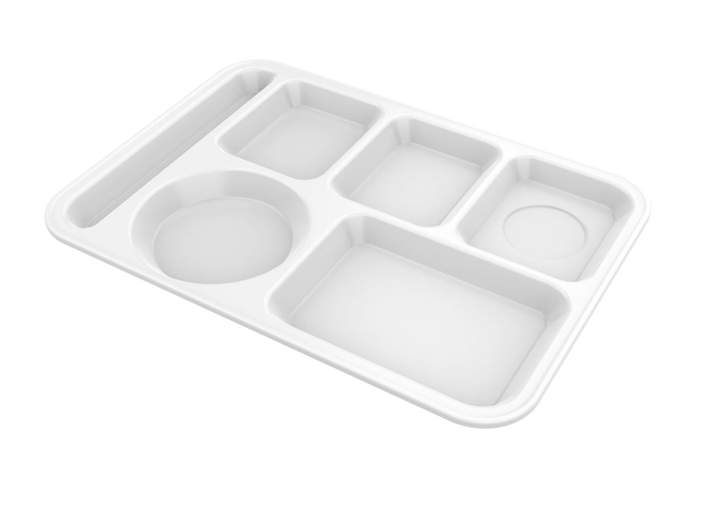 Five-Compartment Tray